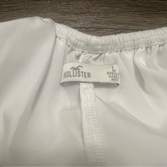 Hollister Lace Up Back Midi Dress White Size Large Fairy Coquette Milkmaid - Picture 5 of 10